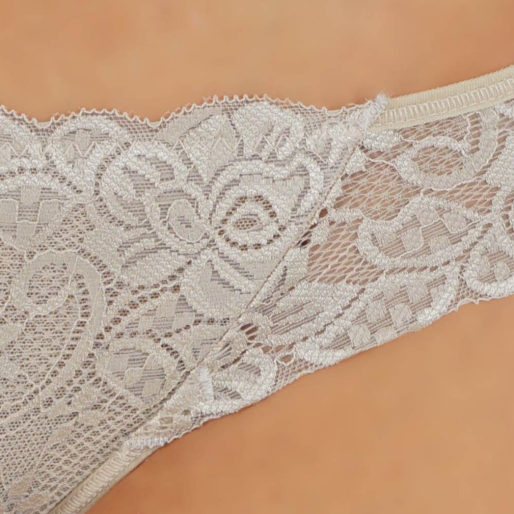 Premium Lace Panties Cheeky Bundle No show hipster Lase trim Thong - Picture 3 of 3